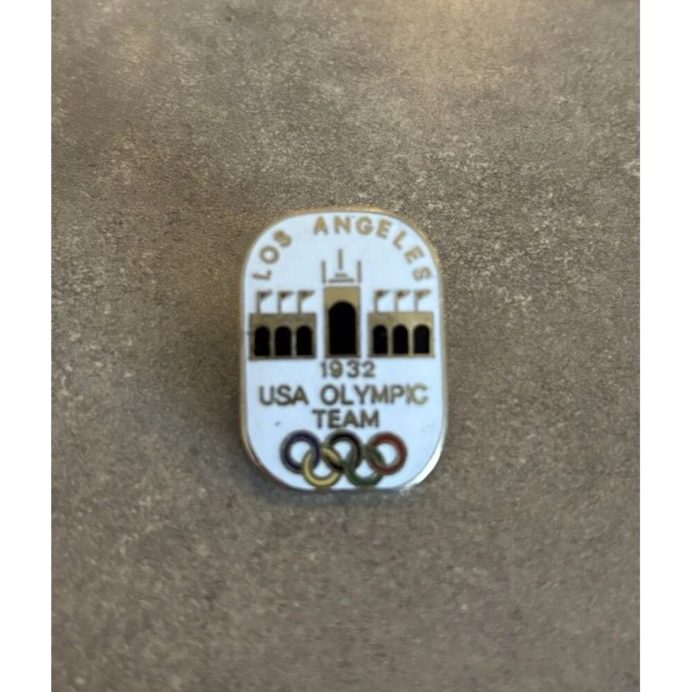1932 Retro VTG USA Olympic Team Los Angeles Enamel Lapel Hat Pin Reproduction